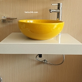 tron-bo-lavabo-mau-vang-treo-tuong